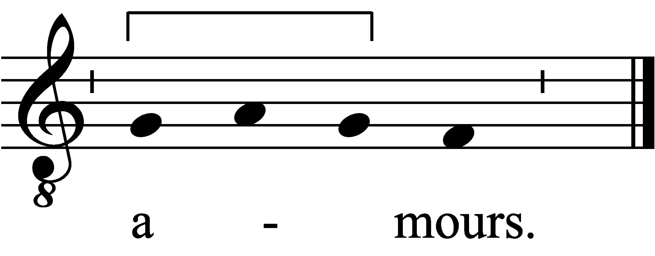 Refrain musical notation